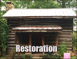 Historic Log Cabin Restoration  Natural Bridge, Alabama
